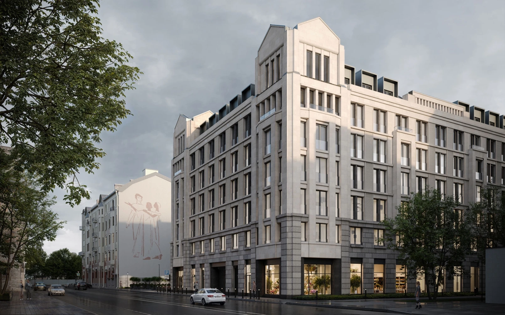 Клубный дом «Коллекционер» на Петроградской стороне - эклектичная архитектура с натуральным камнем, башенками и латунными инкрустациями в историческом центре Санкт-Петербурга